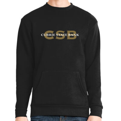Currie State Bank - Unisex Long Sleeve Crew with Pocket Thumbnail
